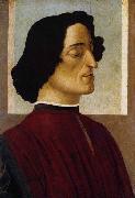 BOTTICELLI, Sandro Portrait of Giuliano de Medici oil painting reproduction